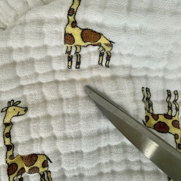Aden + Anais Set‎ of 2 Adorable Giraffe Baby Changing Pad Covers White Cotton - Picture 7 of 9